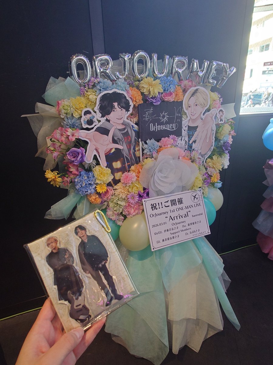 K16Sohta's tweet photo. オルジャ1stライブ昼夜共に最高でした！！！染みるんだぁ！！！！
素敵なフラスタ企画にも参加させていただいてもうあっちもこっちも愛だね！！
#OrJourney 
 #OrJ 
#オルジャ https://t.co/goR9eqp1wn
