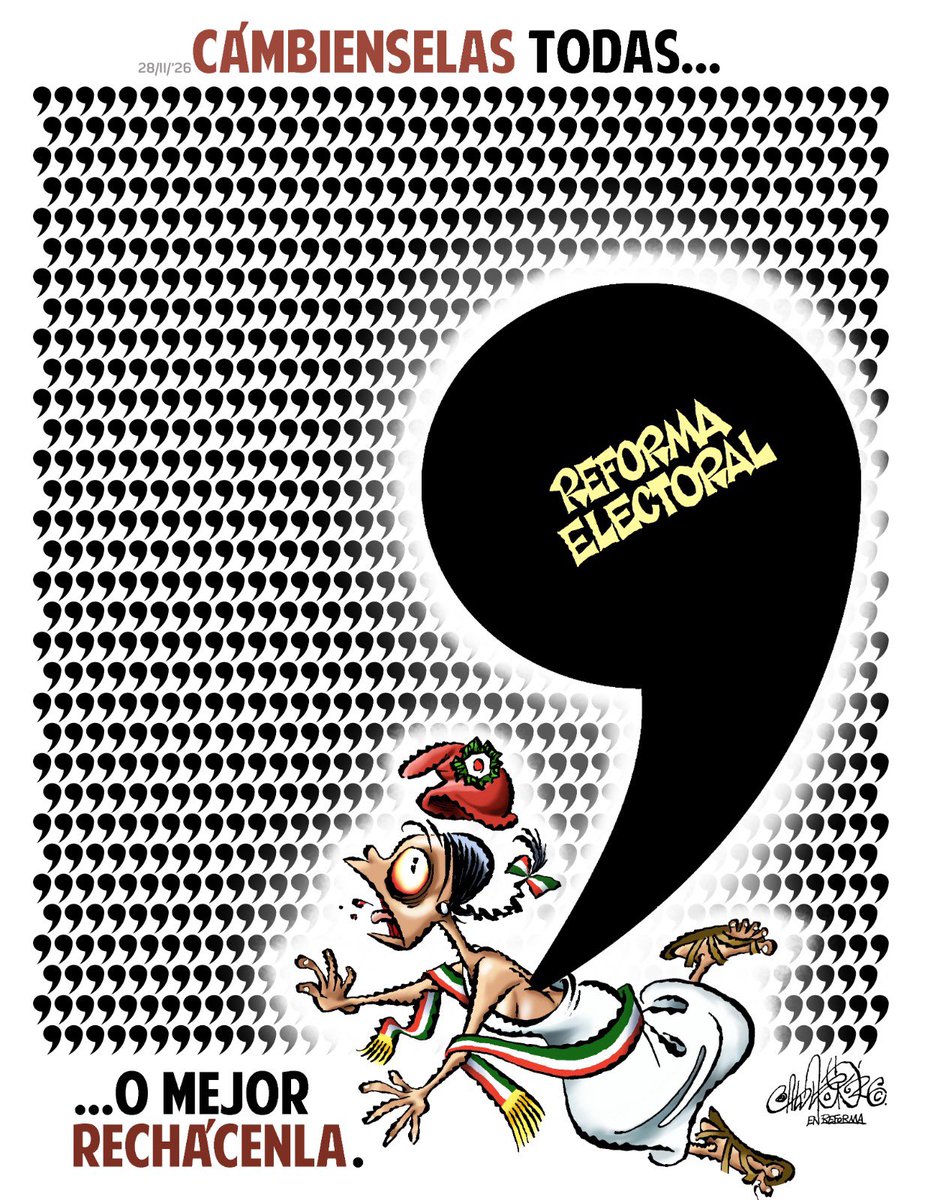 Reforma electoral... Por <a href="/CartonCalderon/">PacoCalderónCartones🇲🇽❤️🇺🇦❤️🇮🇱</a> en <a href="/Reforma/">REFORMA</a>
