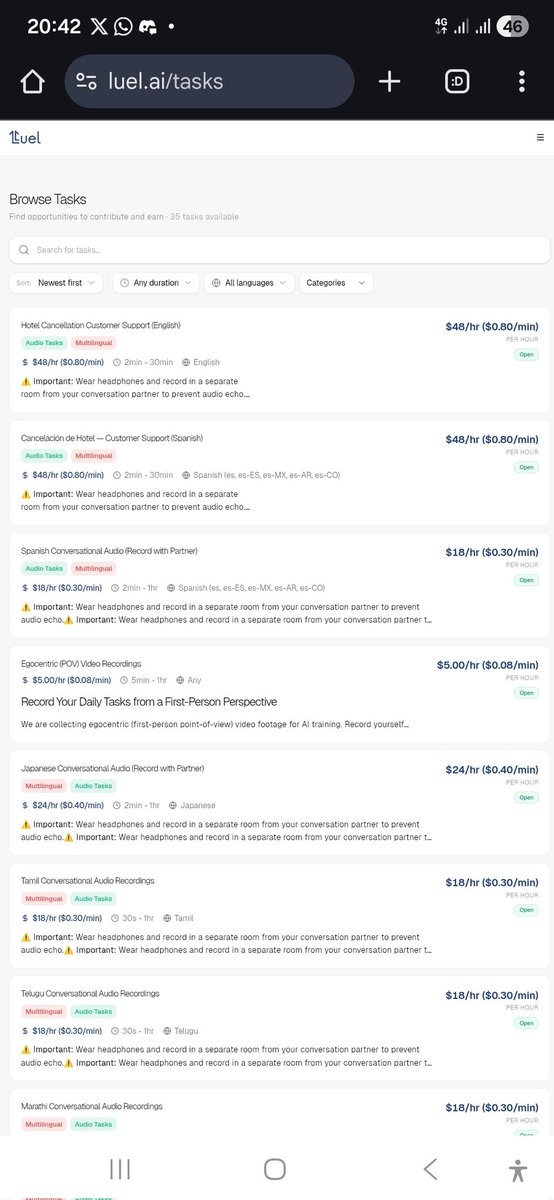 crypto_Aaallb's tweet photo. This is @LuelCompany, and they’re still a new company. I think you can get approved quickly within a few minutes or hours after signing up on the waitlist here:
https://t.co/EjKVLcUUha
Then you can start training AI to earn.
Make sure you follow the instructions on your dashboard. I’ll be sharing more details about it soon.