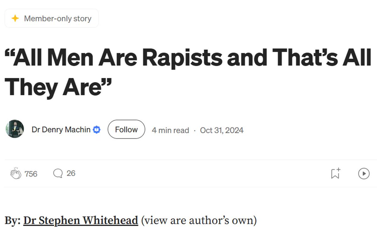 PhilMitchell83's tweet photo. Different ways to interpret "that's all they are", but you can't tell me misandry doesn't exist with blogs like this. We demonise men based on the harm the minority of them do, but express outrage when we apply that same demonisation to women under the same circumstances https://t.co/yZzdZjqclv