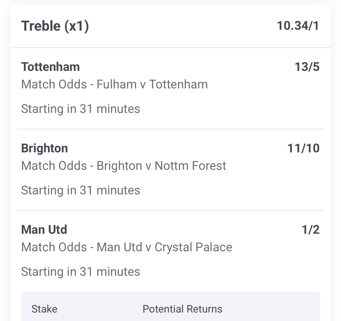 Yellowcardtips's tweet photo. 🚨🔥 PREM PLAYS LOADED 🔥🚨

⚪⚫ Fulham vs Tottenham ⚪🔵

➡️ 14/1 DOUBLE 💥💥
Tasty price in a London clash 👀

➡️ 10/1 PREMIER LEAGUE ACCA 📈🔥

Stake responsibly 💸

#bettingtwitter #gamblingtwitter #footballtwitter
#ukbetting #ukpunters #sportsbetting
#fulham #ffc #spurs https://t.co/YPWikwDCVC