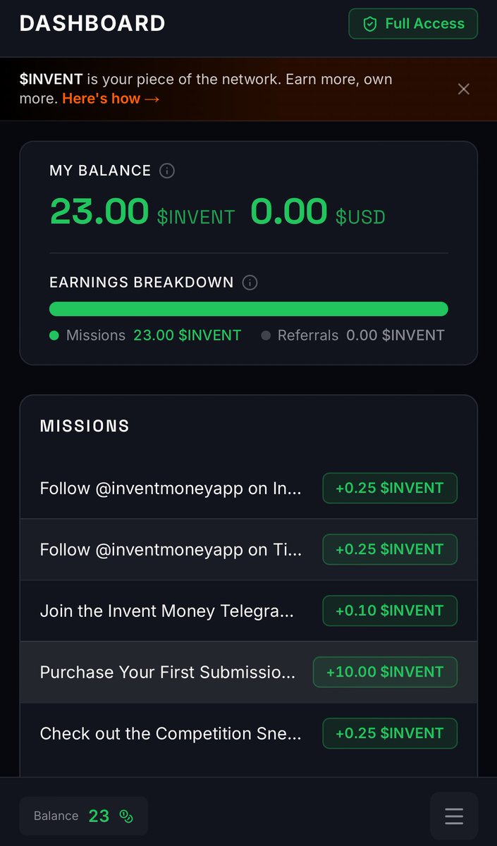 TemitayoApetuje's tweet photo. 📍I jumped on this project from @InventMoneyApp @TheInventionNet today, and i think you should too, it may be massive.
Sign up with your email and do simple task to earn $INVENT token

Link : https://t.co/s90gnk0vU8

You’re still early, don’t miss your chance, Goodluck. https://t.co/6exp0rEdFA