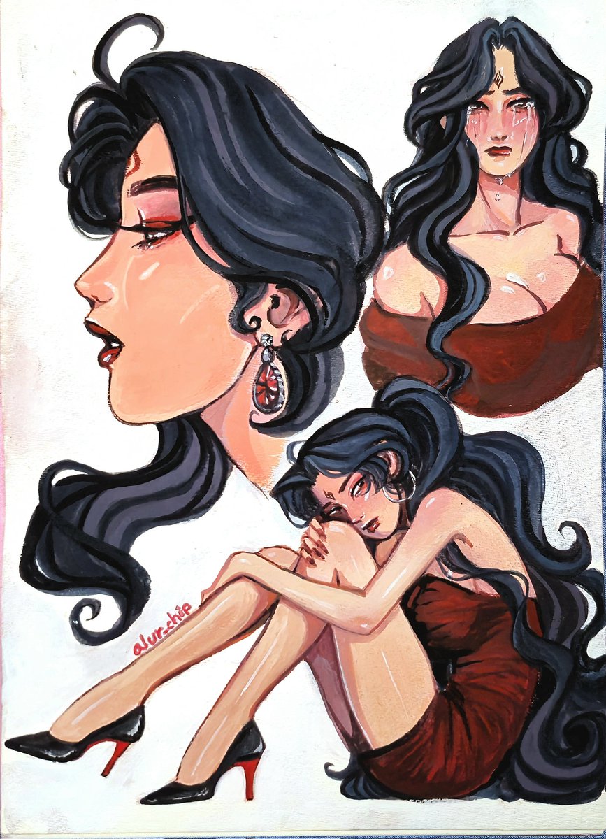 alur_chip's tweet photo. Bingjie ❤️

Acryla gouache on hot press watercolor paper 
#svsss https://t.co/yb6dlI5Cdx