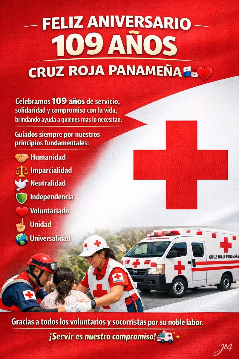 osmithgallardo's tweet photo. Felicidades a todas esas buenas y extraordinarias personas que de forma desinteresada han brindado su tiempo como voluntarios de la Sociedad Nacional de Cruz Roja Panameña en estos 109 años de al servicio de la humanidad.
#CruzRoja #Panama #Voluntarios https://t.co/bwzwLugtck