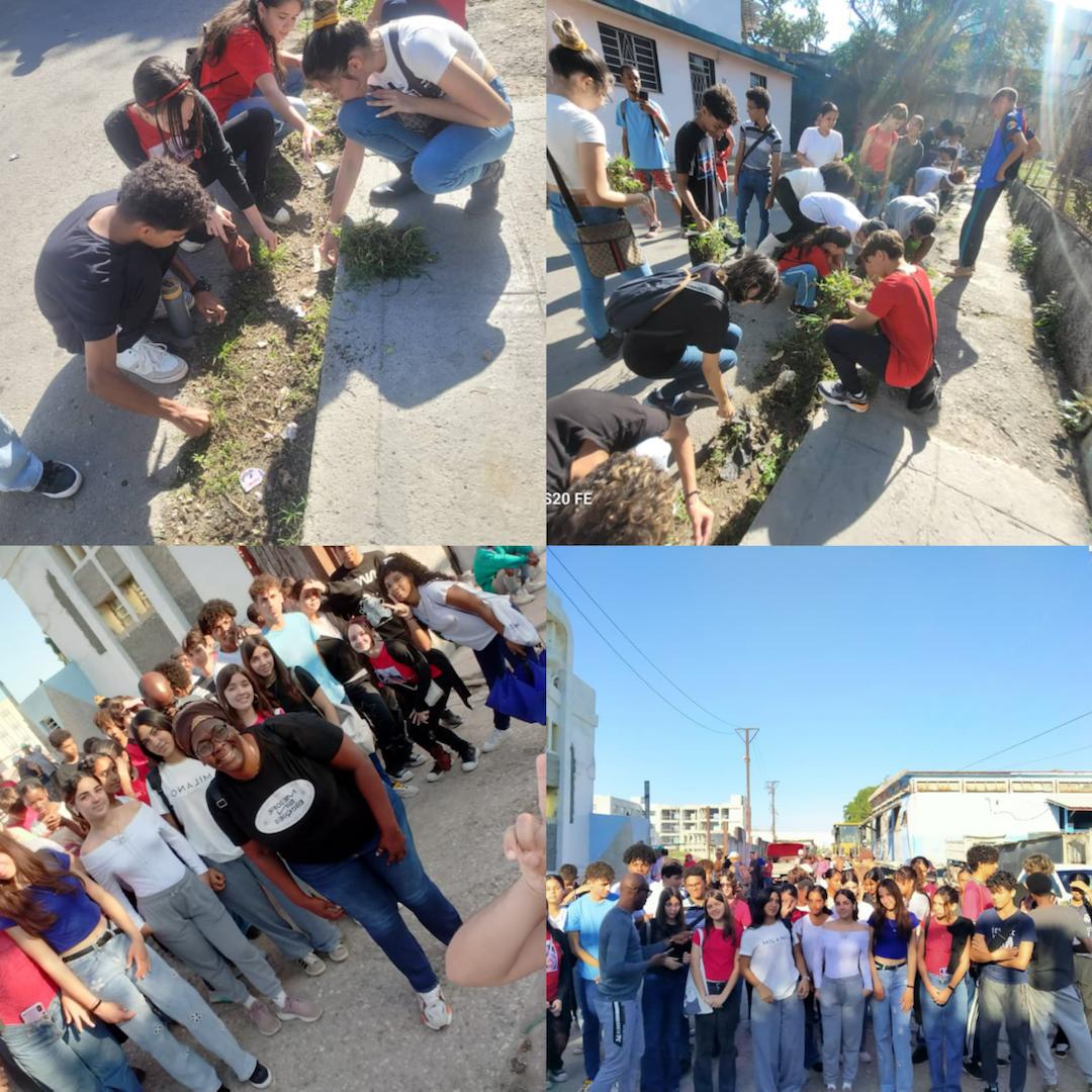 Nuestros jóvenes participando en la jornada por una ciudad limpia y embellecida, en el municipio Cerro.
#LaHabanaViveEnMí 
#LaHabanaDeTodos