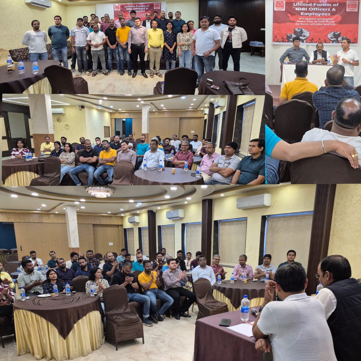 A powerful meeting of members of AIIDBIOA was organized today at #Raipur, #Chhattisgarh to deliberate on the ongoing privatization issue.

Comrades participated with great enthusiasm, engaged in meaningful discussions, and unanimously assured their wholehearted participation to