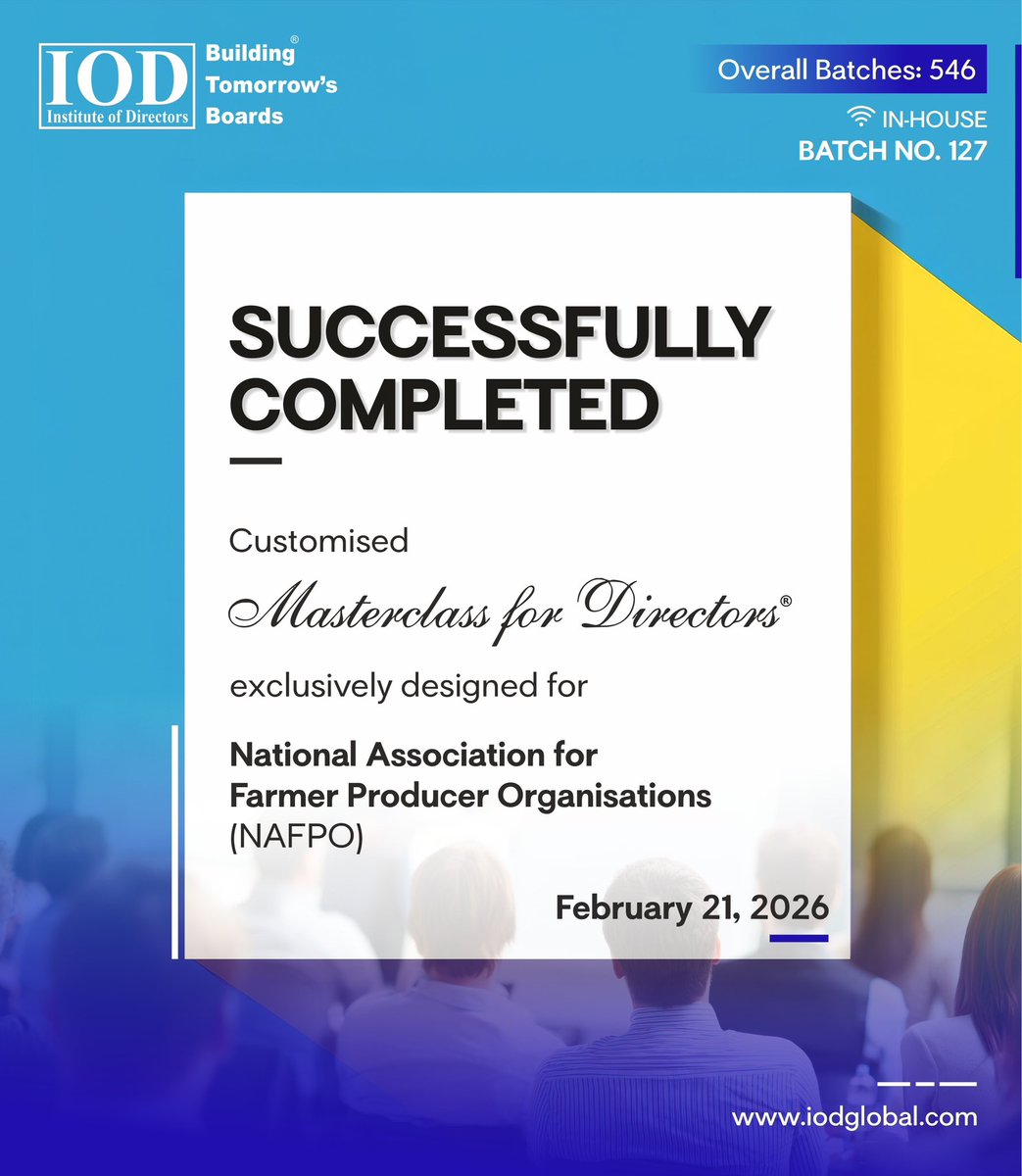 Institute Of Directors (IOD), India tweet media