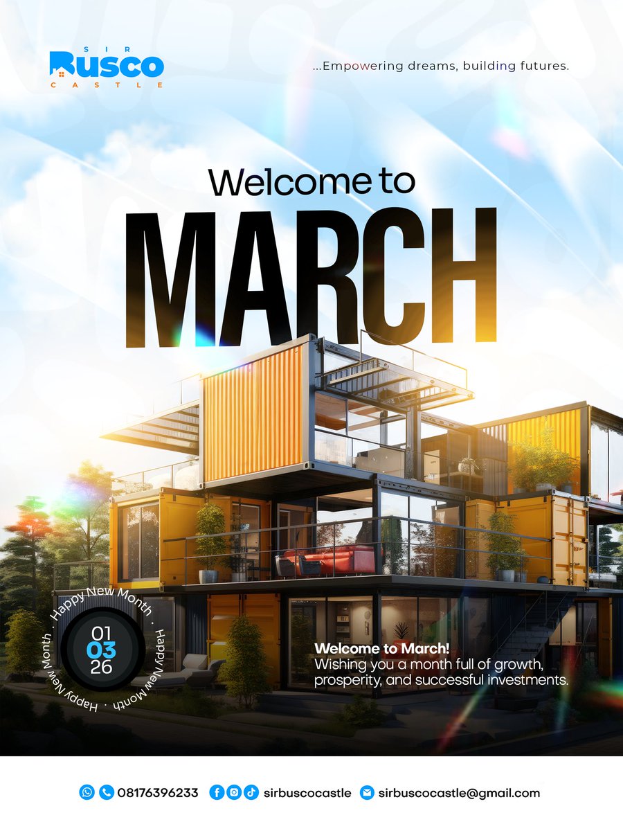 SBuscocastle's tweet photo. Welcome to the month of March 

Happy New Month https://t.co/wO8at1zgTc