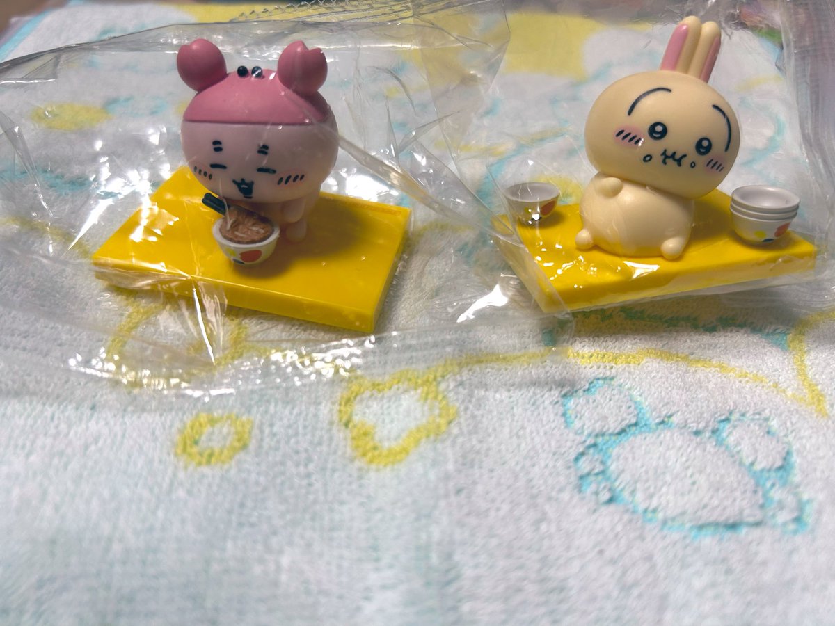 pi_camnuts's tweet photo. 【交換】松屋　ちいかわ　フィギュア

譲→古本屋　うさぎ
求→ハチワレ　モモンガ
（銀色の袋ございません。ご了承ください。）

郵送希望、まとめての方優先させてください。ご検討よろしくお願いいたします。
お返事に少々お時間いただくことがございます。 https://t.co/knu1ngknJM