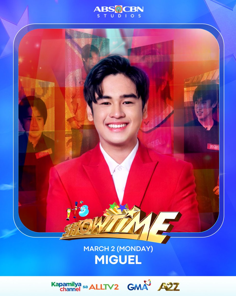 BIGatin ang good vibes ngayong araw dahil makakasama natin ang PBB Collab 2.0 Kapamilya 4th Big Placer, MIGUEL! ♥️

#ShowtimeMarch2wa
