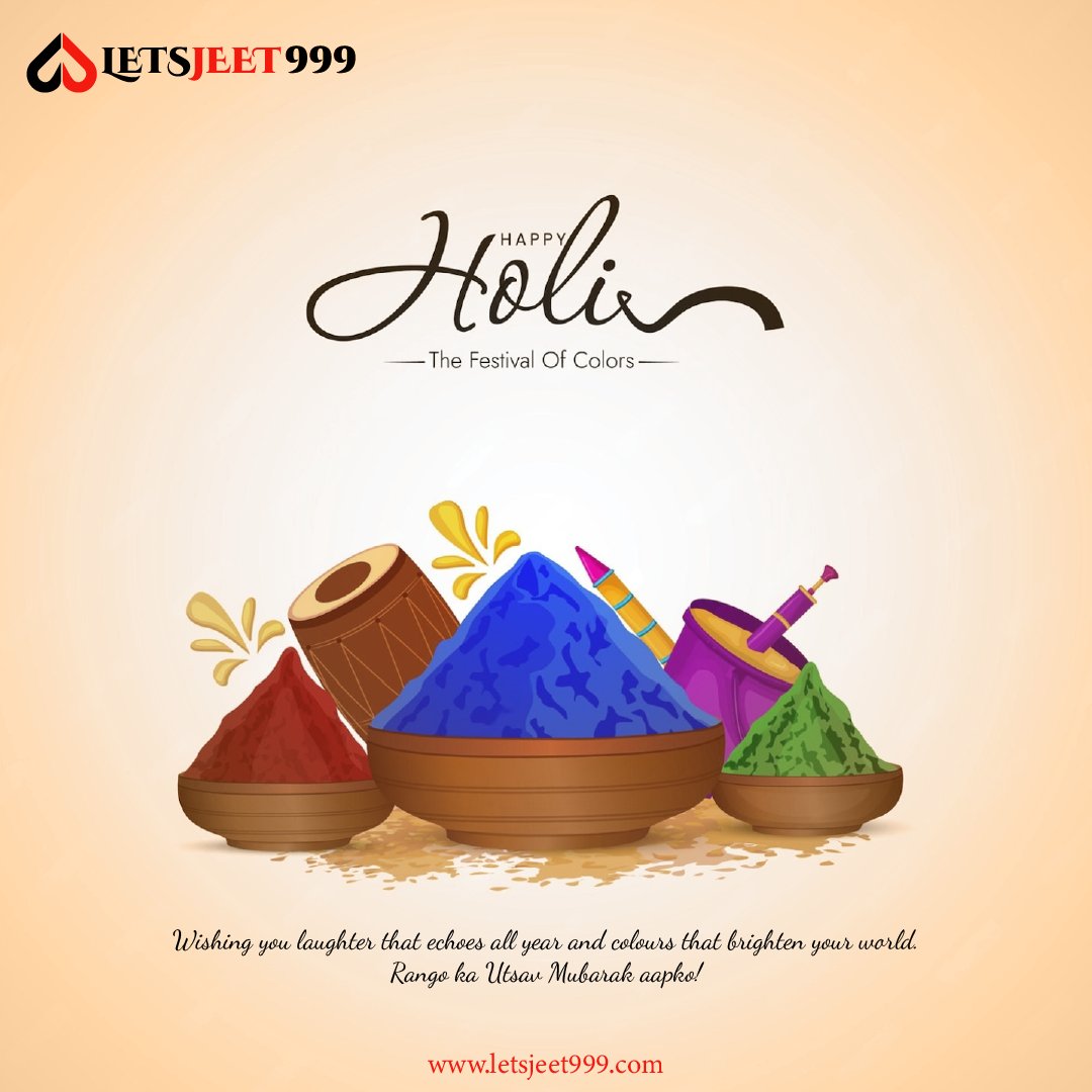 letsjeetindia's tweet photo. 🌈✨ Happy Holi from LetsJeet999! ✨🌈

May your life be as vibrant as these colours and as joyful as the festival itself! 🎨💛

Rango ka Utsav Mubarak ho! 💙💚❤️

#HappyHoli #FestivalOfColors #LetsJeet999 #RangoKaUtsav #CelebrateWithJoy https://t.co/2yG6JxFfdj