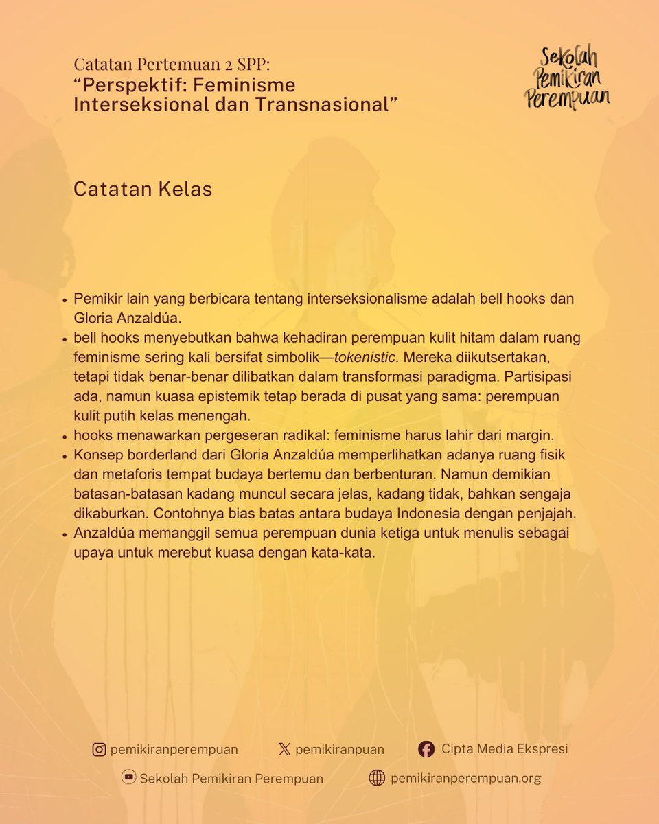Catatan pertemuan 2 SPP 2026, bagian 1. 

#sekolahpemikiranperempuan #pemikiranperempuan #belajardaripuan #ruangbelajarperempuan #ruangbelajarnonbiner