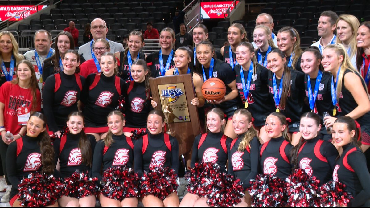 Congratulations, Trojans!

The Center Grove High School girls basketball team completed a perfect season Saturday night, rallying past Norwell High School 56-53 to win the Class 4A state championship.

MORE: wthr.com/article/sports…