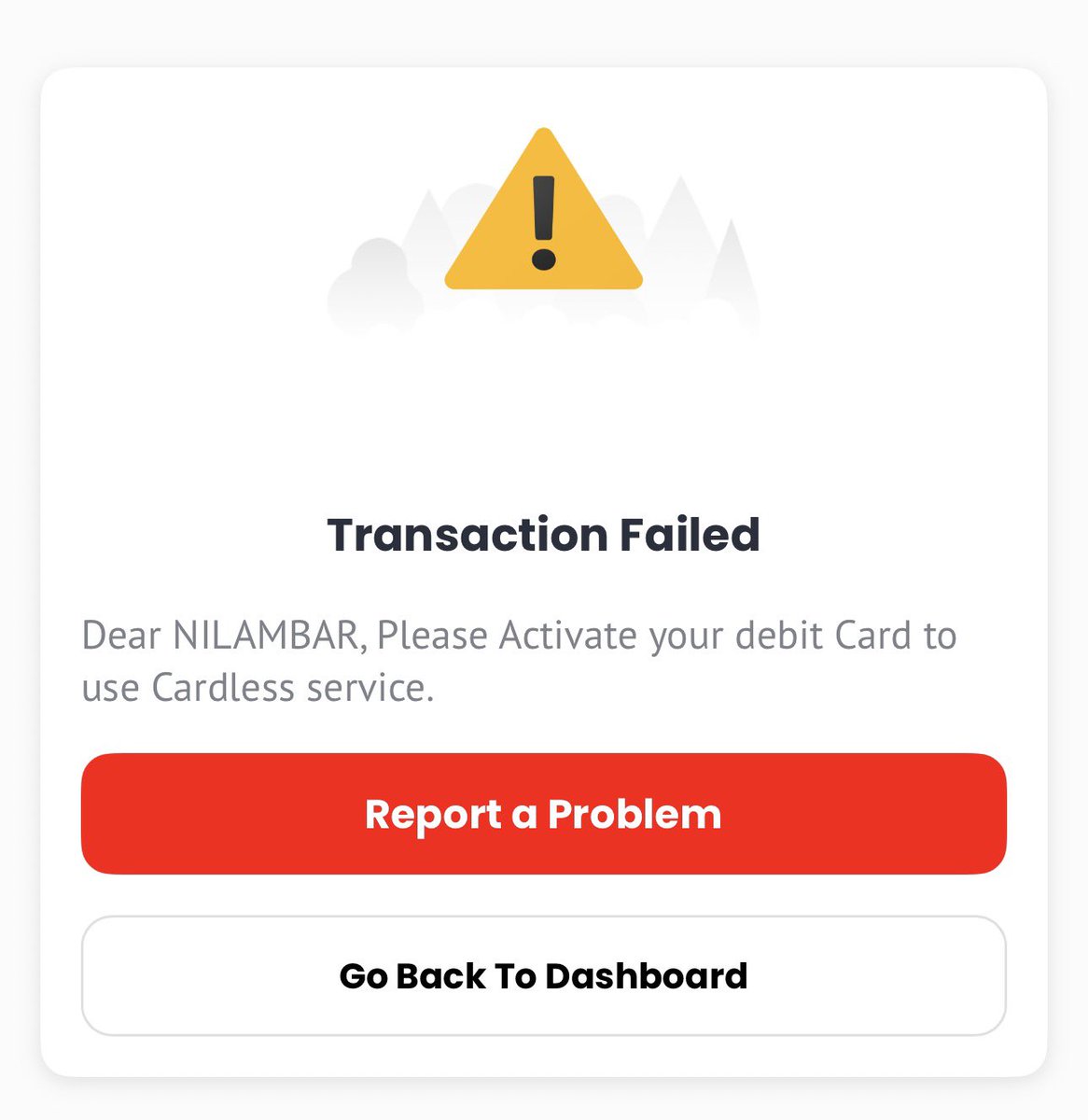 nilambar's tweet photo. क्या गजबको सिस्टम NIC Asia बैंकको। कार्डलेस सर्भिस (Cardless service) युज गर्न कार्ड एक्टिभ (Card active) हुन पर्छ रे। #NICAsia #bank https://t.co/ZYJgMhTwiA