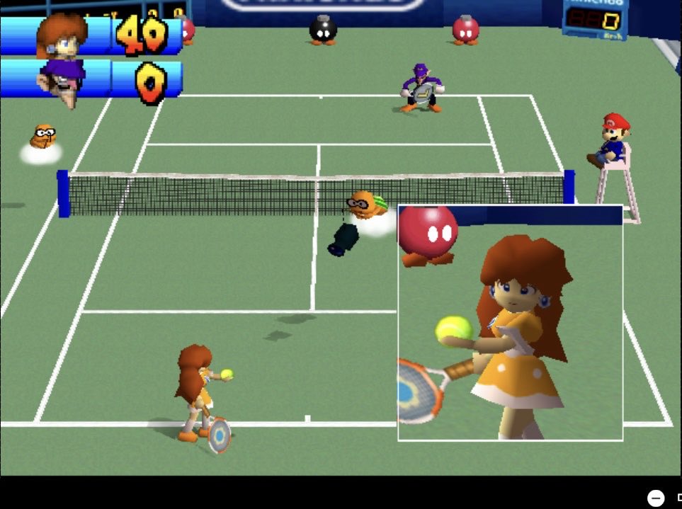 shiro_kikyo's tweet photo. マリテニフィーバーが欲しいというチビちゃんに、クラシックのマリテニ64やらせたら意外とハマってらっしゃる

シンプルで遊びやすいし、何よりデイジーの愛嬌メーターが振り切れてて幸せ🌼

64のデイジーを超えるデイジーは、いつか来てくれるかな... https://t.co/sPaL4gGkVl