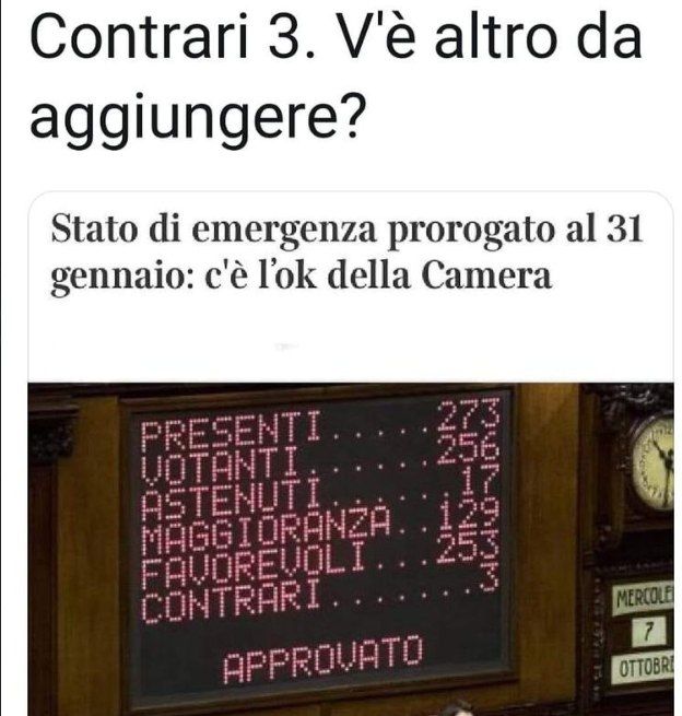 PER QUEI COGLIONI KE OGGI LITIGANO PER KI È "MEGLIO" TRA DX E SX. RICORDATEVI KE TUTTI LORO VI HANNO RINKIUSO NELLE VOSTRE CASE E TOLTO I DIRITTI QUANDO VI KIEDONO DI VOTARE!!