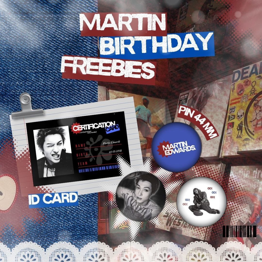 — MARTIN BIRTHDAY FREEBIES 🎸
by : poideyy 

! rt and like this post 
! set 7.000 (no rf)
! open link 3.3 [21.30 WIB]
! for ina COER
! write ur @ on notes

🖇️id.shp.ee/Yut9XogW

dont forget to tag me if u get one !!