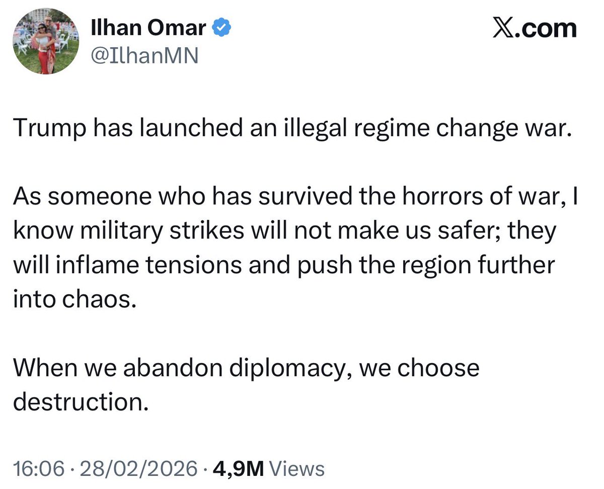 Ilhan Omar’s father was a colonel serving in the genocidal regime of Somali dictator Siad Barre.

His years of service included  the 1977-1979 Oagden War which saw horrific crimes and human rights abuses.

You father was amongst those responsible for the horrors of war.