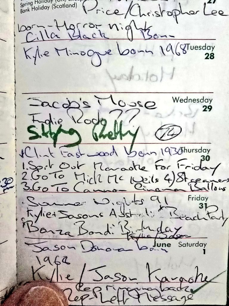 1980sRewind's tweet photo. π° @buryfree 1990 & 1991
π
My Diary June & July 1991
I organised my first music competition in 1991 ... πΈ https://t.co/il5KBSP7DH