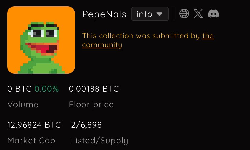 PepeNals | PEPE•OF•BITCOIN 🟧 tweet media