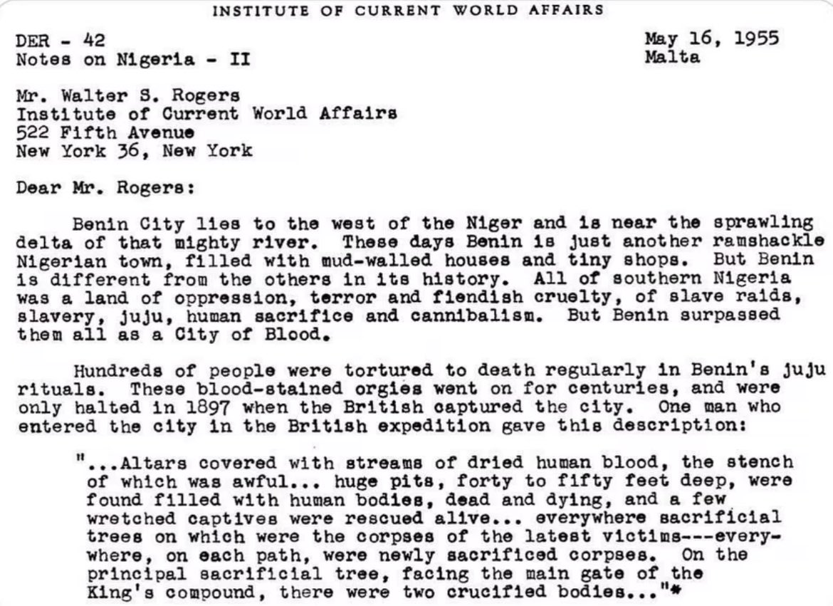 Just a reminder of what the British found when they got to Africa