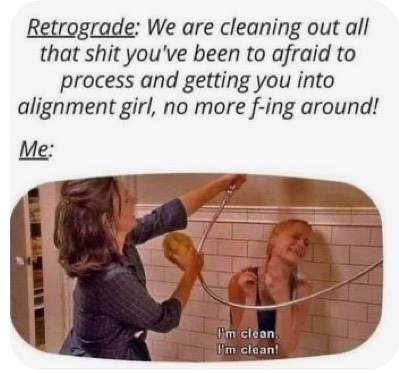 Heads Up! We are officially in another Mercury Retrograde. Not a great time to begin new projects, but an excellent time to finish up what you’ve started. Or do anything with a “re” (redo, reconsider, redecorate, etc.) May the force be with you 🙏💖🌸