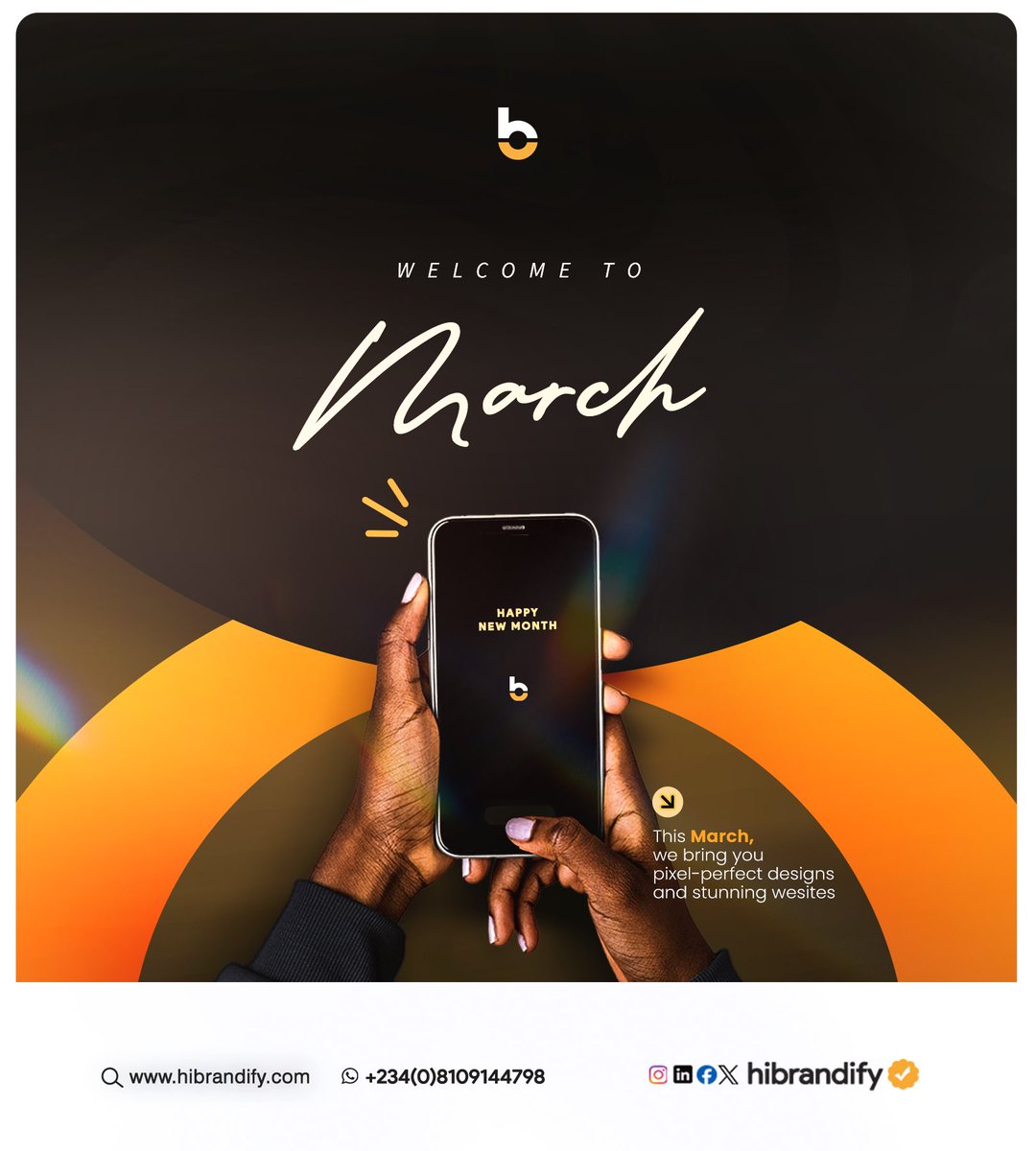 hibrandify's tweet photo. 🔥 MARCH IS HERE!
Your brand called. It wants an upgrade.
This month, we're delivering: ✨ Designs that demand attention 💻 Websites that convert 🎯 Brands that stand out
Stop settling for average.
DM ‘March’ to get started. 
#HiBrandify #WebDesign #BrandingNigeria https://t.co/GCt8up7b2Y
