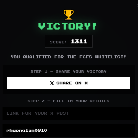 I scored 1311 points in the <a href="/nekromancerss/">NekroMancers</a> game and won the FCFS whitelist! 🎮💀

Come play too: nekromancers.com