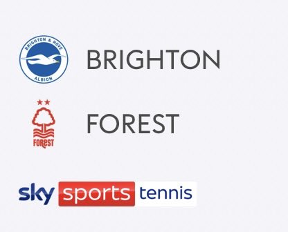 TonyBignell's tweet photo. I predict Brighton 40-15 Forest #brighton #forest #skysportsfootball #skysportstennis https://t.co/y0Oq6oGET9
