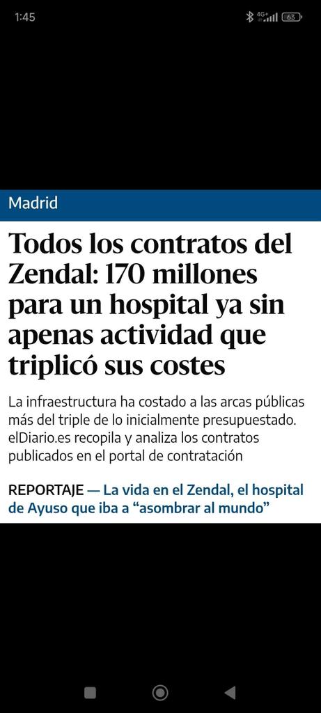 Tras las viviendas de VPP, ahora contratos millonarios para hospitales sin actividad...
Como os mola  las políticas de PP-VOX...