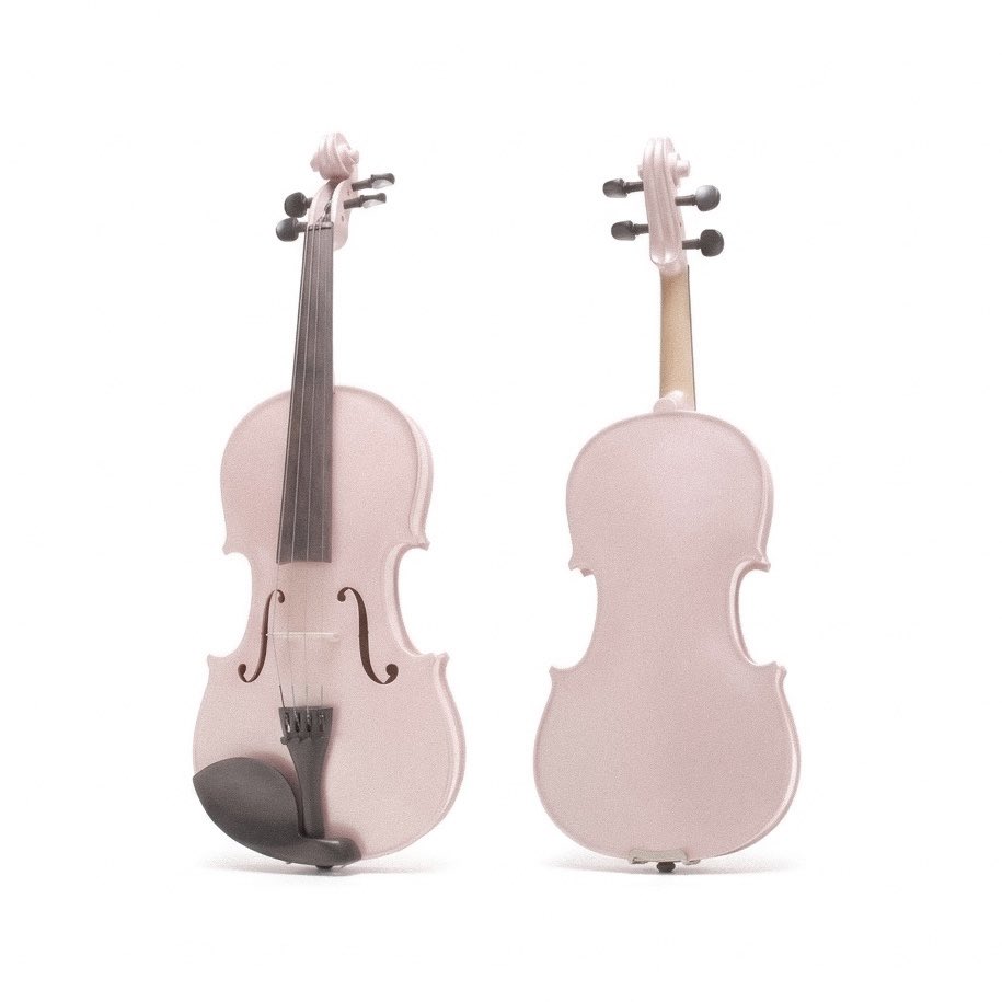 glirttery's tweet image. cecilio pink ebony fitted violin