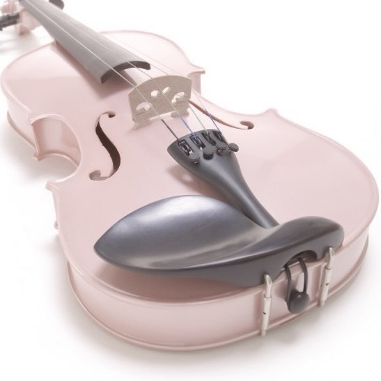 glirttery's tweet image. cecilio pink ebony fitted violin
