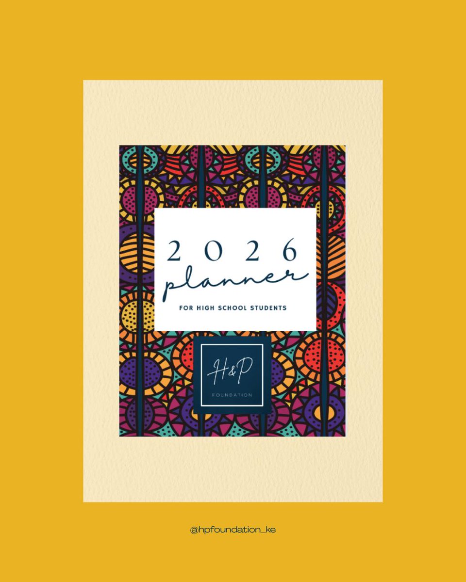 HPfoundation_KE's tweet photo. We’re excited to introduce our Student Planner.

Over the past few years, we have often asked ourselves how we can remain connected with our students during the school term, especially as communication becomes very limited. This planner is our answer. https://t.co/rKDUCaBT4u