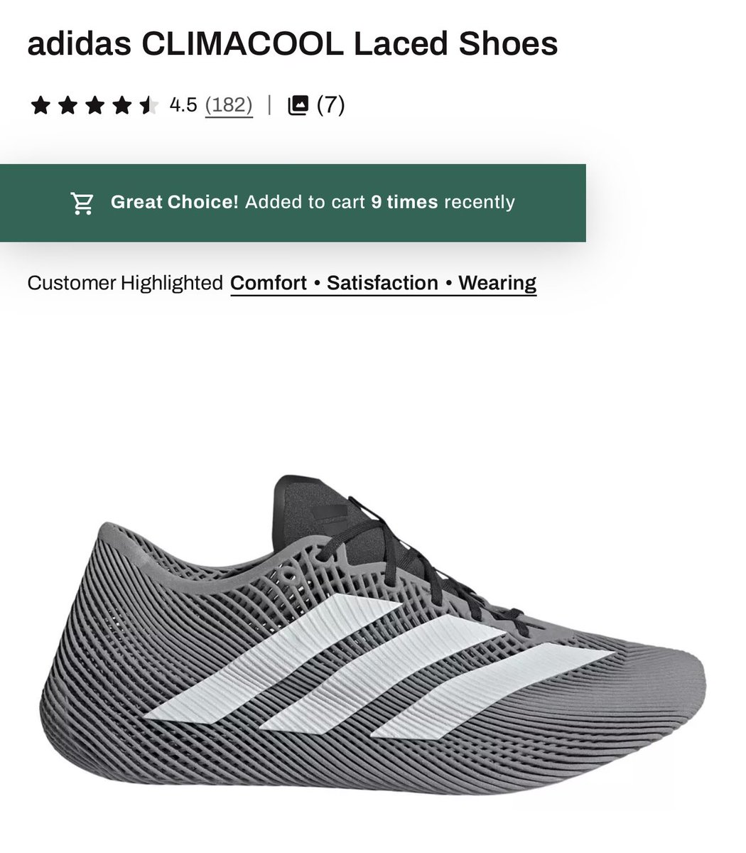 AndrewASink's tweet photo. People are just really excited for the new 3D printed @adidas Climacool drop at Dick’s, launching soon! 👀 

Powered by @Carbon3D, btw! 🦾 https://t.co/Wq1SciJQ3Y