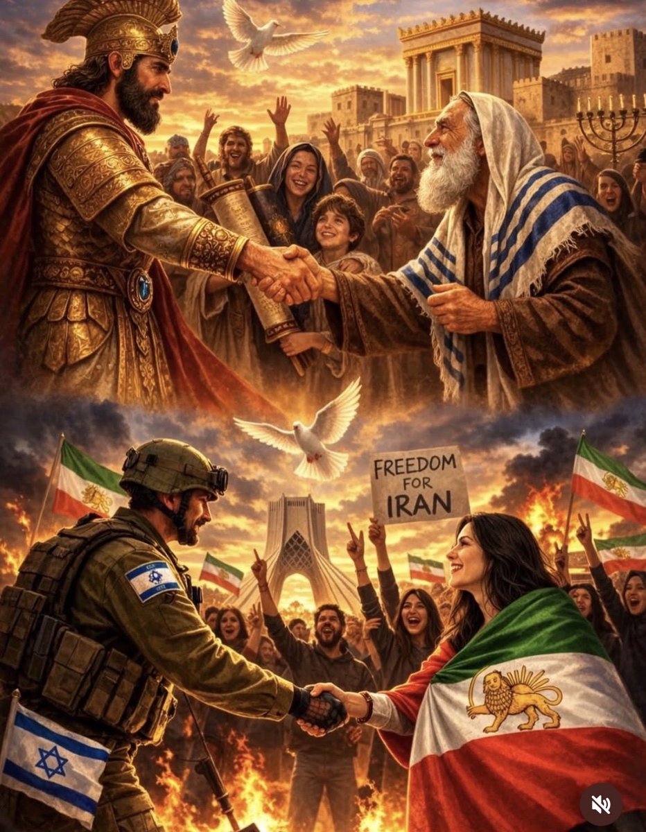 538 BCE: Persia frees the Jews
2026 CE: Jews free the Persians
🇮🇱🇮🇷