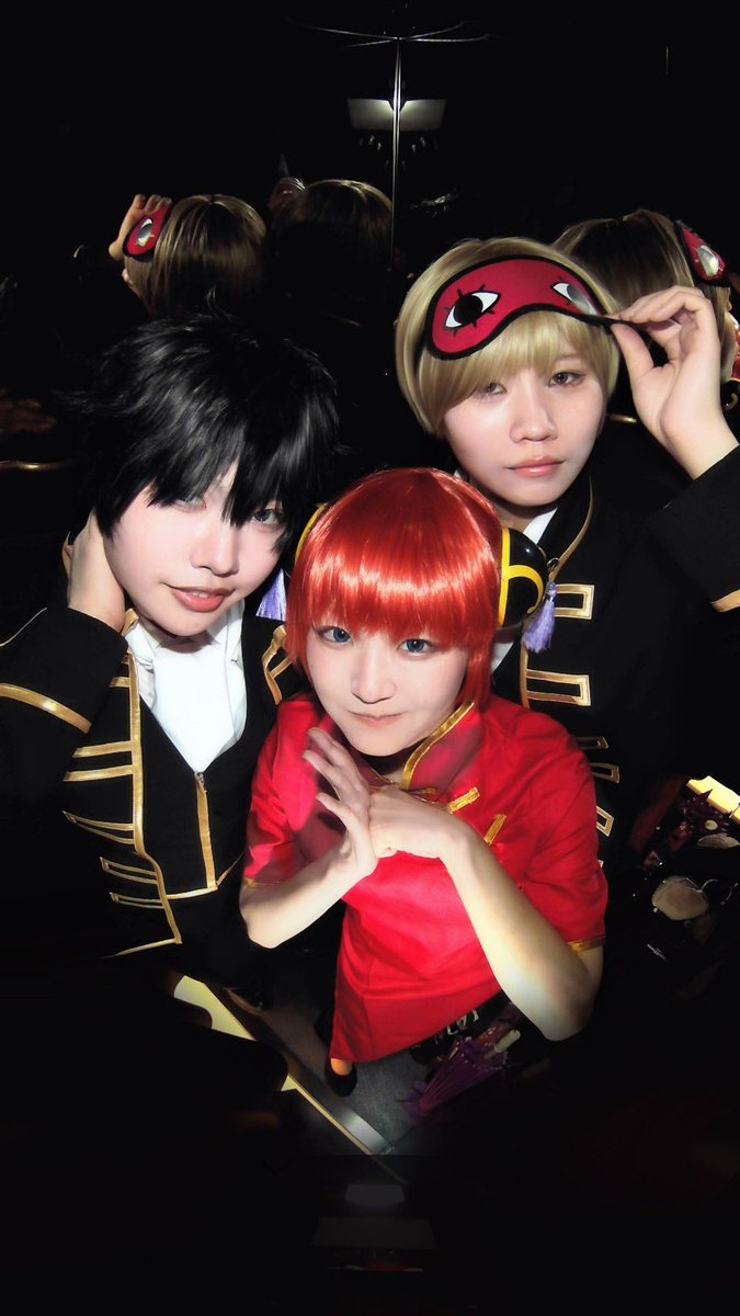 lapincoco_cos's tweet photo. プリも撮ったので一緒に📸
土方・沖田・神楽の銀魂併せでした！
プリがいちばん盛れました🥺
全員初コスにしては良いのでは…？😂 https://t.co/FDkcvH5zPo