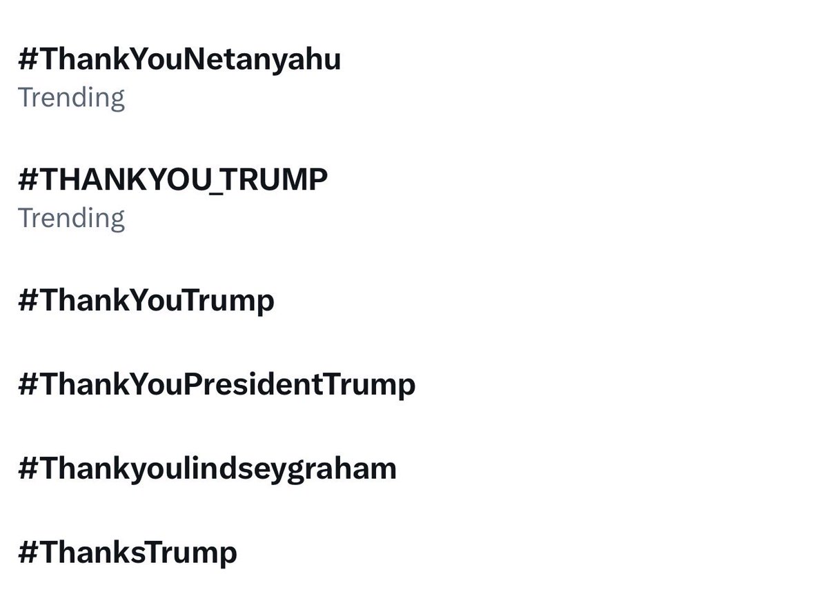 Eternal_3_'s tweet photo. دو تا هشتگ 
#ThankYouNetanyahu
 و 
#THANKYOU_TRUMP  
ترند شدند((: https://t.co/tCTZleRA2r