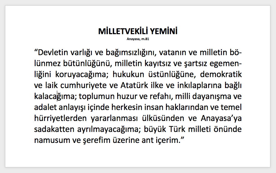 cengizozakinci's tweet photo. Milletvekili Yemini / Anayasa m.81 https://t.co/q5E8EDQqDV