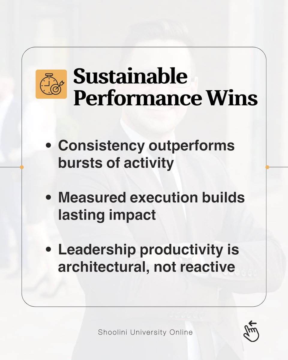 ShooliniO14183's tweet photo. A new month does not require more urgency.
It requires more clarity.

This March, Shoolini University Online shares a structured 30-day executive blueprint designed for sustainable performance.

Strategic priorities.
Capability upgrade.
System refinement. https://t.co/wO43oIYmWl