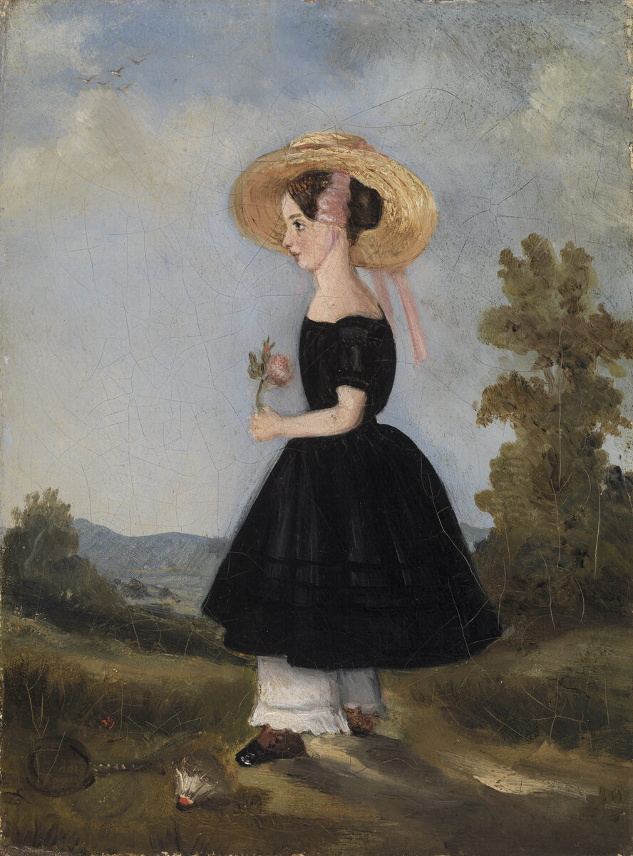 the_barnes_bot's tweet photo. Peasant Girl with Hat in Landscape https://t.co/IgUHxErA5g https://t.co/6TjWOMefiR