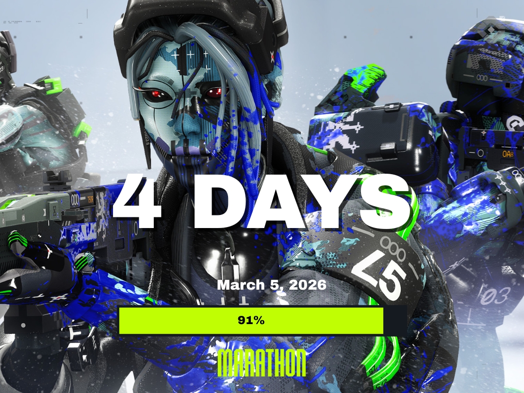 4 days left until Marathon releases ⏳

#MarathonTakeover
