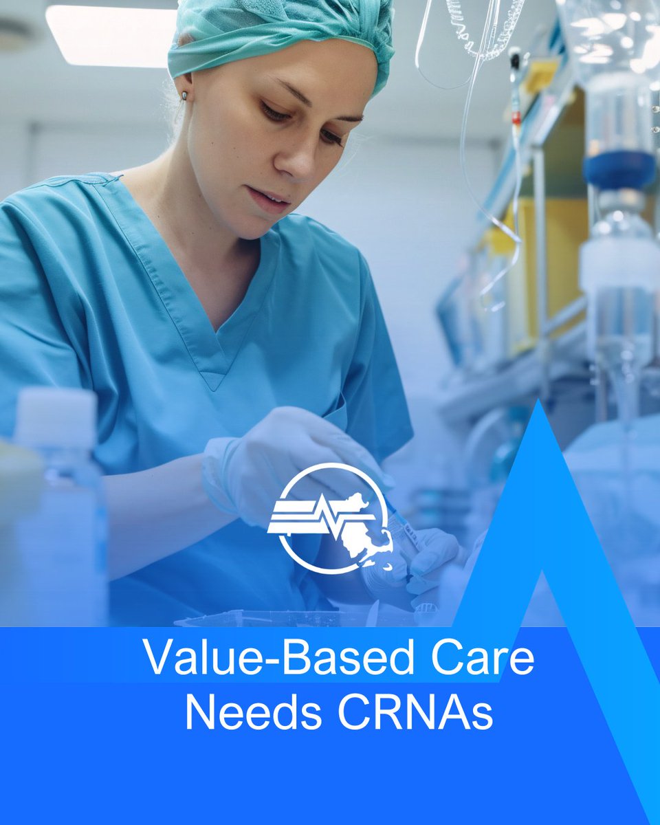 Value-based care is the future, and CRNAs are built for it! 
✅ Safe, 💸 cost-effective, 🏥 versatile. 
#CRNAFuture #ValueBasedCare #MANAadvocacy #CRNAsLead #AnesthesiaCare #HealthcareRedesign #CRNAeconomics #MassachusettsHealthcare #AdvancedPracticeNursing