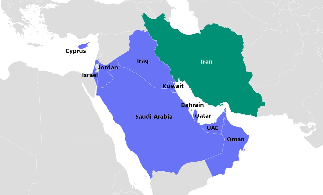 After US-Israel strike on it, Iran has launched airstrikes on ten countries  in the region: Israel, Jordan, Iraq, Kuwait, Saudi Arabia, UAE, Qatar,  Bahrain, Cyprus, and Oman.