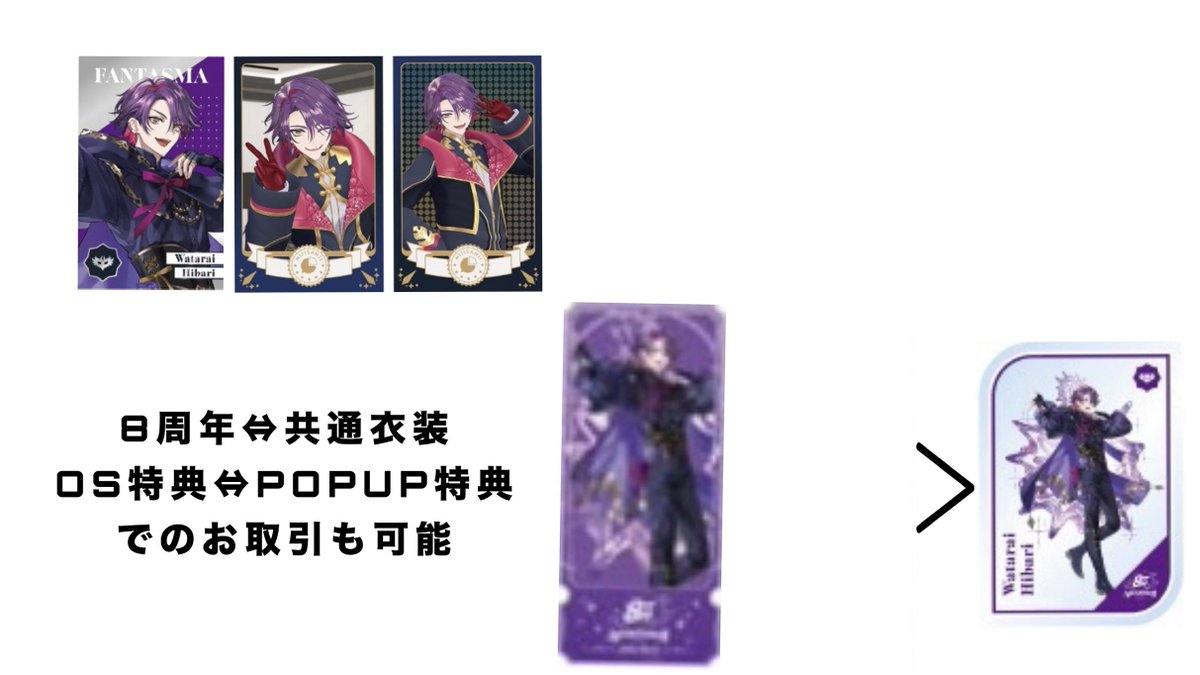 交換】にじさんじ 8th Anniversary 8周年 メタルカード Aグループ 特典