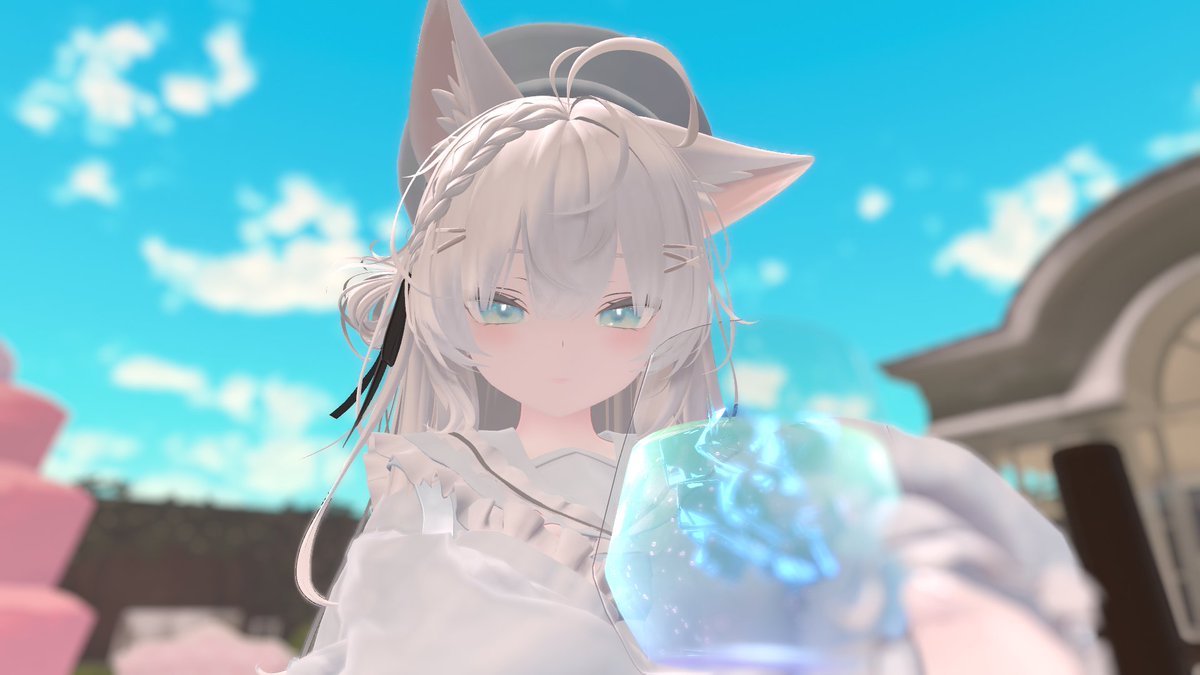 non_chan_mo's tweet photo. おなじ目のいろの飲み物をいただきます 
#DrugAngel #rurune3D https://t.co/1bLlZE23GB