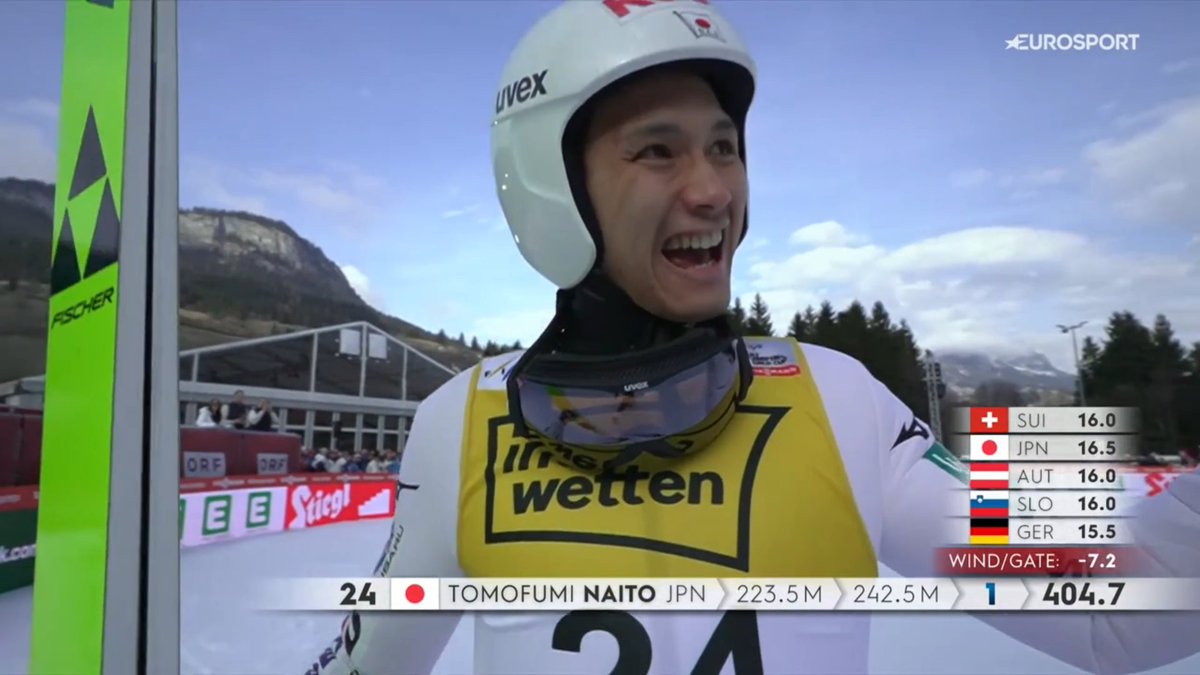 Eurosport_PL's tweet photo. CO ON ZROBIŁ⁉️

#skijumpingfamily #Kulm https://t.co/dJzqt2P3Ap