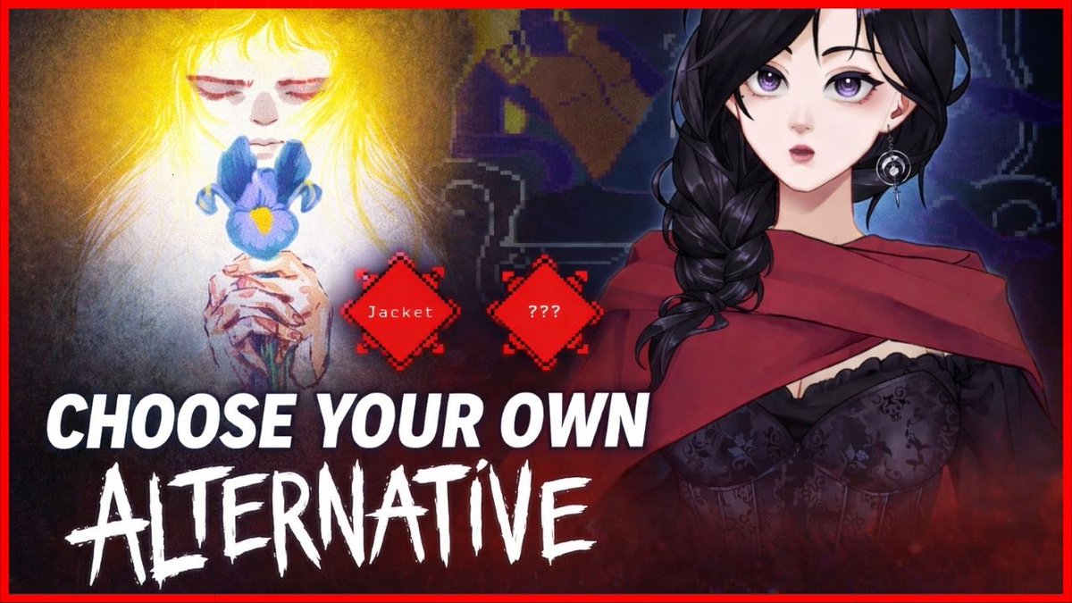 [LIVE NOW]
Temanku kerasukan.
Dan satu-satunya cara menyelamatkannya adalah memilih apa yang harus dikorbankan!
Malam ini Tuti akan main game Choose Your Own Alternative!
youtube.com/live/iZYJE3Km0…
#ChooseYourOwnAlternative
#IndieGame
#NarrativeGame
#SteamNextFest 
#idvtuber
