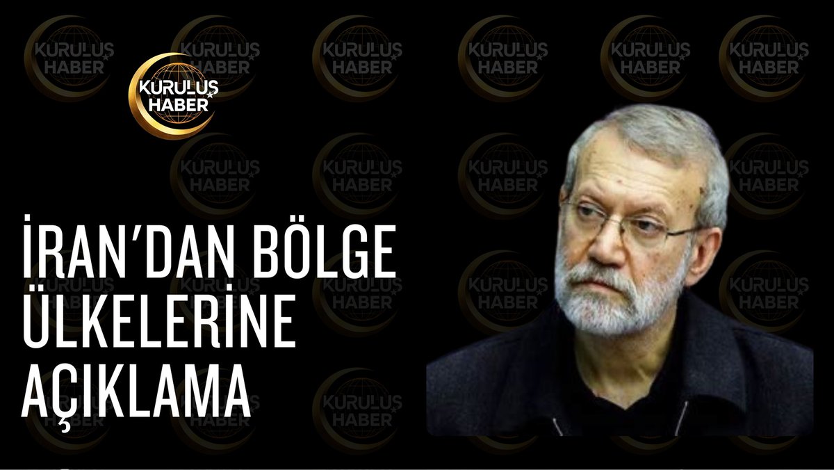 KurulusHaber's tweet photo. İran'da Ulusal Güvenlik Yüksek Konseyi Başkanı Ali Laricani:

Bölge ülkelerine: 
"Size saldırmıyoruz. Ancak ülkenizdeki üsler bize karşı kullanıldığında ve Amerika Birleşik Devletleri bu güçlere dayanarak bölgede operasyonlar yürüttüğünde, o üsleri hedef alacağız. Bu üsler bu ülkelerin topraklarından değil, Amerikan topraklarındandır."