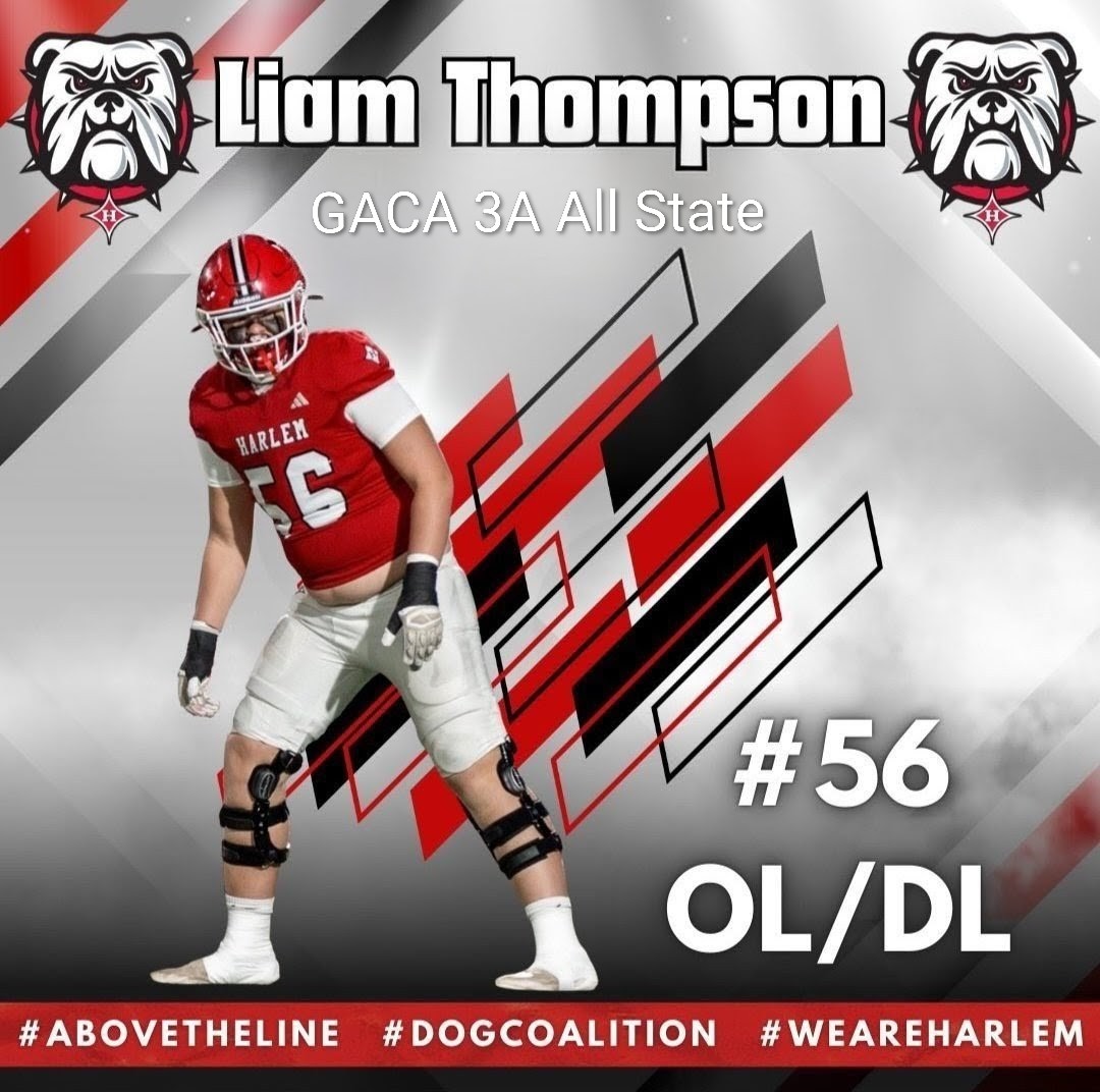 liam_thompson13's tweet photo. Thank you for the 2025 All- State selection by  @GACACoaches. Ready to GATA at the collegiate level.
@GSAthletics_FB #HailSouthern 
@HarlemFootball https://t.co/cwXZ6MgQZK