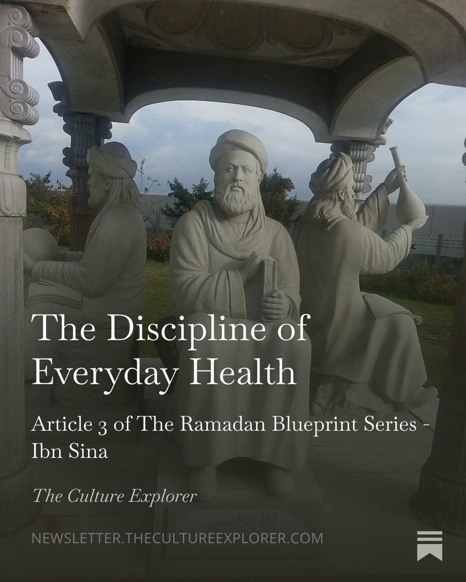 A thousand years before modern wellness culture, Ibn Sina argued that most disease begins long before symptoms appear. 

In The Canon of Medicine, he taught that health depends on six everyday forces we rarely notice: air, sleep, movement, emotion, food, and bodily balance. He